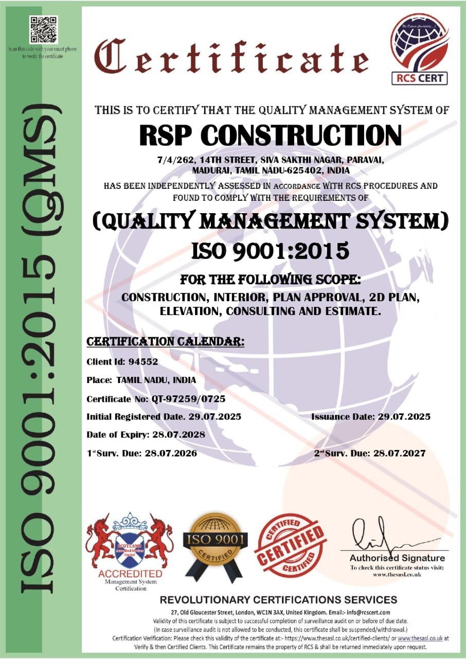 ISO Certification 9001:2015